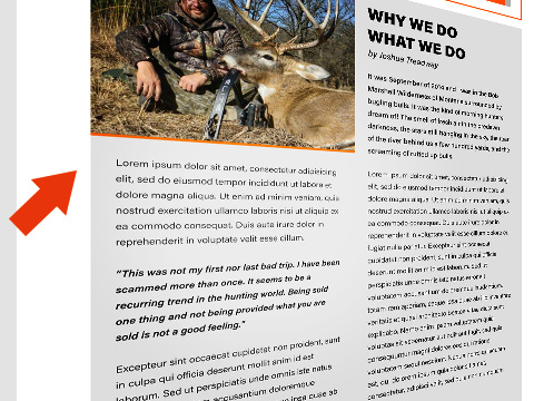 Quality Hunts Newsletter Profile Article