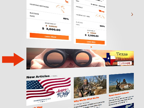 Quality Hunts - Banner 1 - Home page