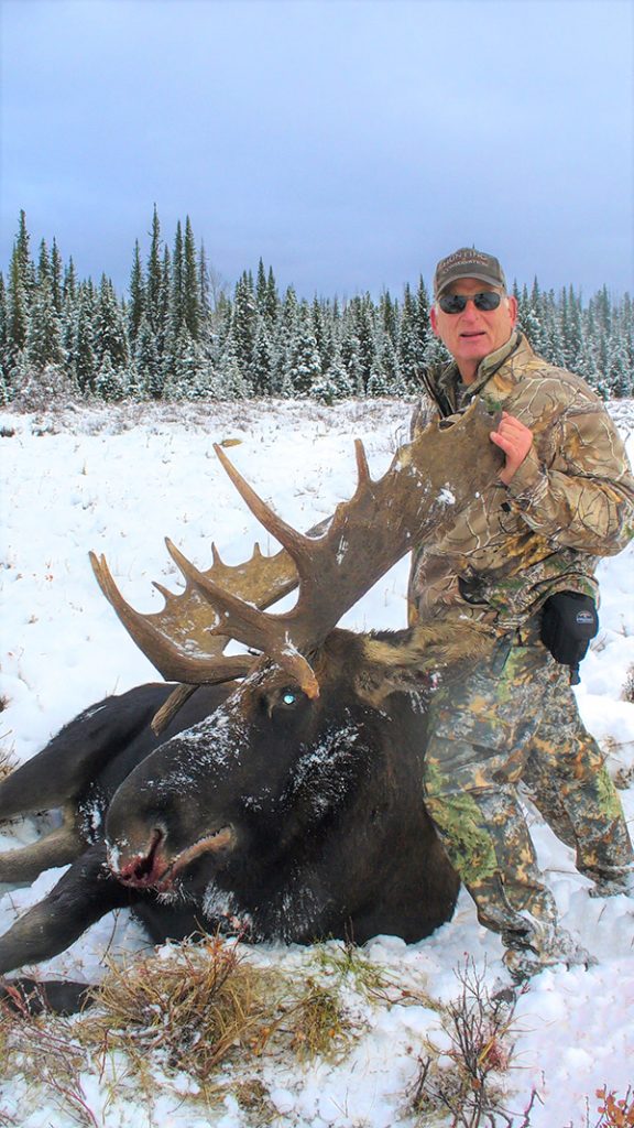Bull Moose Hunt - British Columbia - trophy and hunter