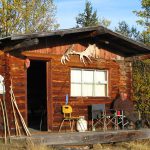Bull Moose Hunt - British Columbia - hunters cabin