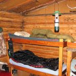 Bull Moose Hunt - British Columbia - hunters cabin interior