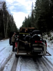 Mountain Lion Hunt 2 - British Columbia - loading up the truck