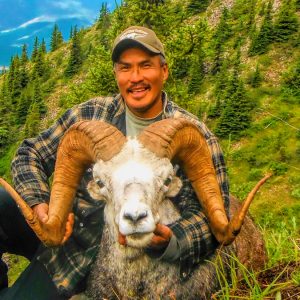 Hunt 2656 - Hunter with Stone Sheep Trophy